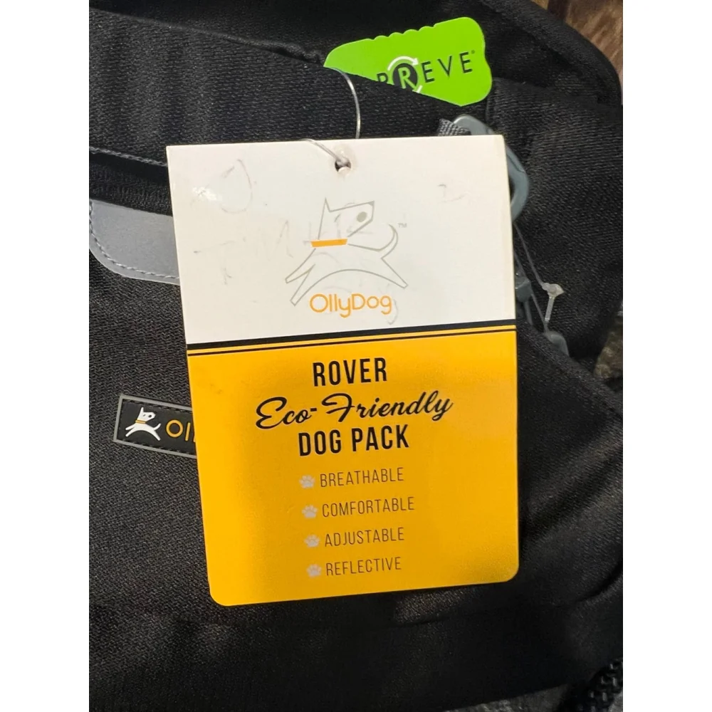 New OllyDog Rover Eco-Friendly Dog Back Pack Raven